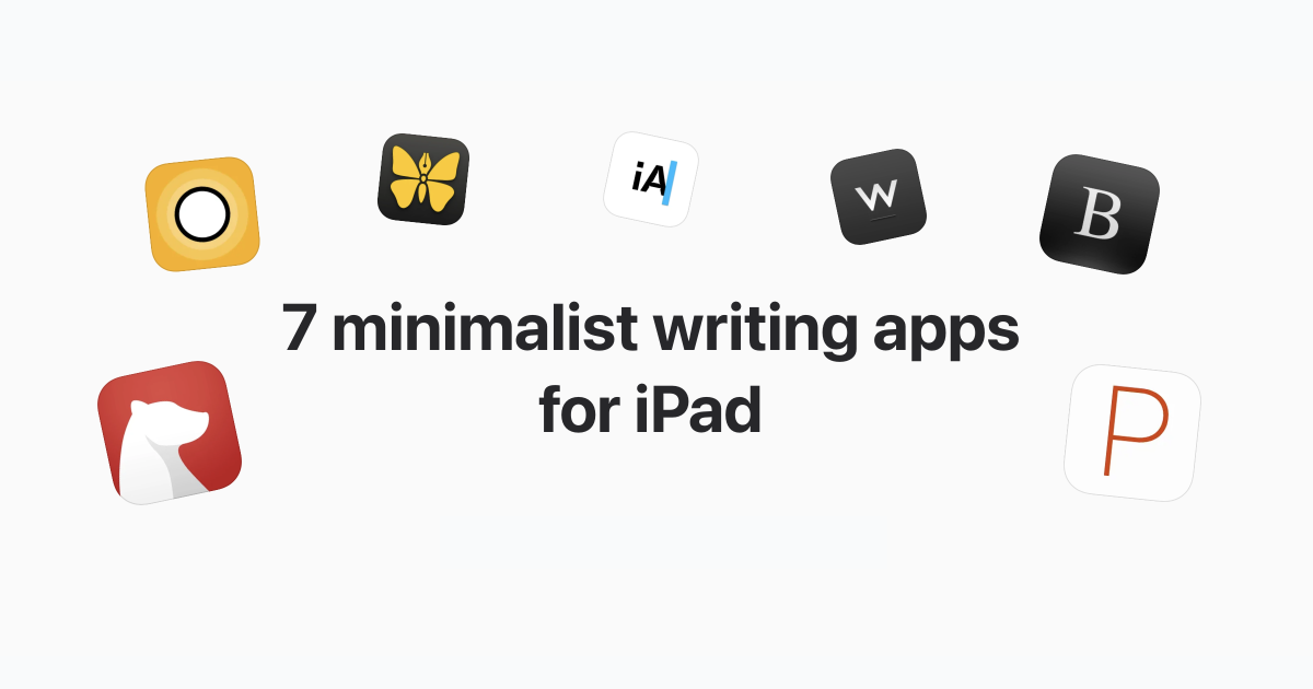 creative writing apps for ipad
