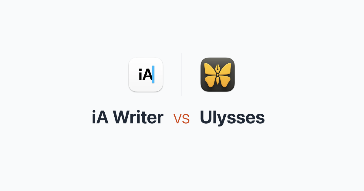 ia writer vs ulysses