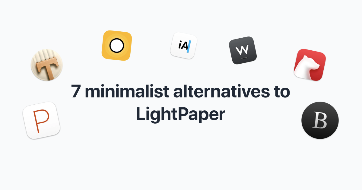 alternatives to iwriter