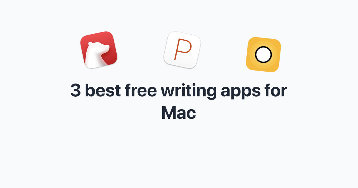 download free writing program for mac