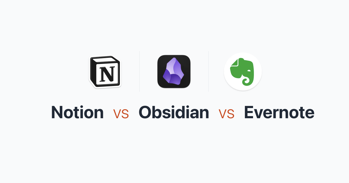 notion vs obsidian vs evernote