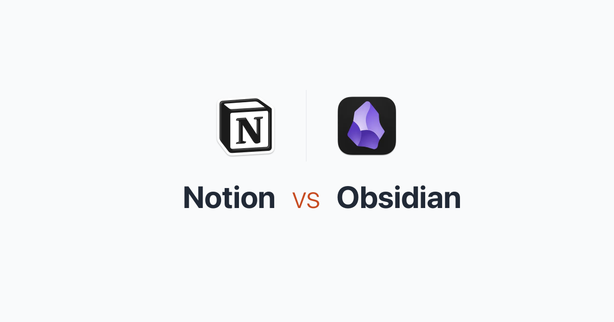 Notion vs Obsidian