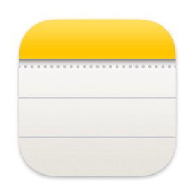 Apple Notes Icon